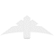 Ekena Millwork Alberta Architectural Grade PVC Gable Bracket, 48"W x 18"H x 2"D x 6"F, 9/12 Pitch GBP048X18X0206ALB00 - alternate 2